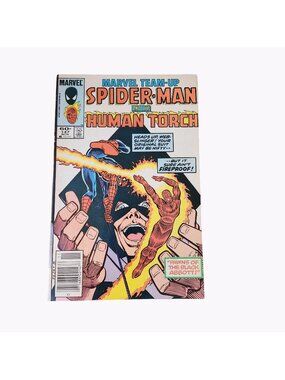 Marvel Team Up Spider-Man Human Torch #147 1984 Comic Book Bagged Boarded